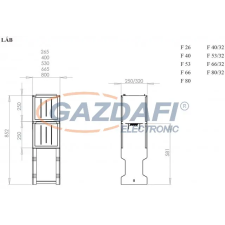 Csatári Plast CSATÁRI PLAST JF 26/25 (L) lábazat villanyszerelés