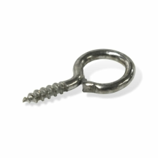  Csavaros akasztó ezüst 10x20mm 100db/cs dekorációs kellék