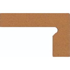 Csempe lépcsőlapi lábazat jobbra/balra Gresan Gresan Albarracin narancs 40x25 cm GRASCSKFP4230 járólap