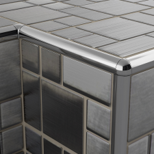  Csempeélvédő RM C 12mm 2,5fm élvédő, sín, szegélyelem