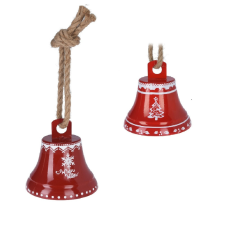  Csengő fém juta kötéllel 13cm dekorációs kellék