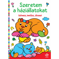 Csengőkert Kiadó Szeretem a háziállatokat - Színezz, betűzz, játssz! kreatív és készségfejlesztő