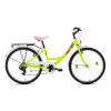  Csepel Flora 24″ 6Sp 23 Neonzöld Ys8104 Virag Minta