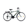 CSEPEL Landrider 2021 28-as férfi trekking kerékpár, acél, 21s, 21-es vázméret, sötétzöld