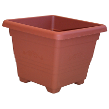  Cserép begóniáknak szögletes 25 x 25 cm terrakotta kerti dekoráció