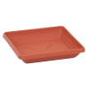 Cserépalátét Lotus szögletes 16 cm x 16 cm terrakotta