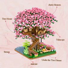 Cseresznye bonsai fa építő készlet építkezés
