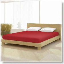 Cseresznye piros 140x200cm-től 160x200cm-ig basic pamut jersey gumis lepedő lakástextília