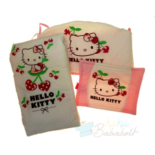  Cseresznyés Hello Kitty 3 részes ágynemű garnitúra babaágynemű, babapléd