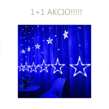  Csillag alakú led fényfüggöny 160 led hideg fehér 1+1 AKCIÓ! karácsonyfa izzósor