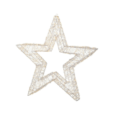  Csillag LED-es meleg fehér fénnyel, 9x78x78 cm, kültéri karácsonyi dekoráció