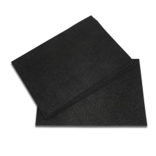 Csillámos dekorgumi 2mm 10db/csomag - fekete dekorgumi