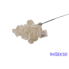  Csillámos pick 25cm - Fehér dekorációs kellék