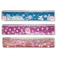 Csillámos vonalzó 20 cm 1 db 033474 vonalzó