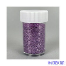  Csillámpor tégelyben 30ml - Világoslila dekorációs kellék