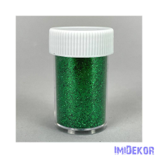  Csillámpor tégelyben 30ml - Zöld dekorációs kellék