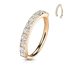  Csillogó Rosegold Színű Sárgaréz Karika Orr/Fülpiercing egyéb ékszer