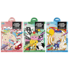  Csillogós kifestő, A4, 6 lap, 3 féle kreatív és készségfejlesztő