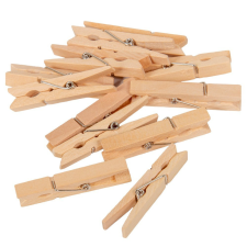  Csipesz fa natúr 4,8cm 12db-os dekorációs kellék