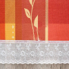  Csipke szélű flannel terítő Ovális Piros leveles F50 150x228