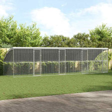  Csirkeketrec Ezüst 800 x 200 x 198.5 cm Horganyzott acél kisállatfelszerelés