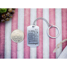 Csodálatos Keresztanyát acél medálos kulcstartó ajándéktárgy