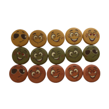 Csoki dísz - Smiley (vegyes) 15db sütés és főzés