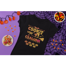  Csokit vagy csalunk fekete póló egyedi ajándék