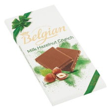  Csokoládé BELGIAN Milk Hazelnut Crunch mogyorós tejcsokoládé 100g csokoládé és édesség