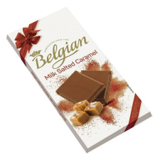 Csokoládé BELGIAN Milk Salted Caramel sós karamellás tejcsokoládé 100g csokoládé és édesség