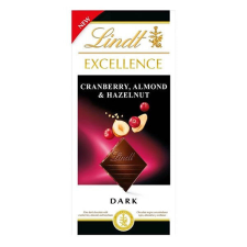 Csokoládé LINDT Excellence Cranberry 100 g csokoládé és édesség