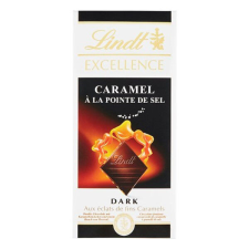 Csokoládé LINDT Excellence karamellás tengeri sós étcsokoládé 100g csokoládé és édesség
