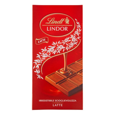 Csokoládé LINDT Lindor Milk tejcsokoládé 100g csokoládé és édesség