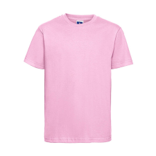  Csomag akciós póló (minimum 3 db) Gyerek rövid ujjú póló Russell Europe Kids&#039; Slim T-Shirt -2XL (152/11-12), Édesség rózsaszín gyerek póló