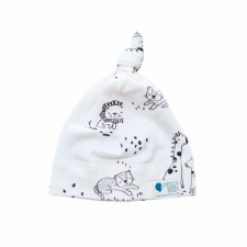  Csomós sapka, állatka, fehér babasapka, sál