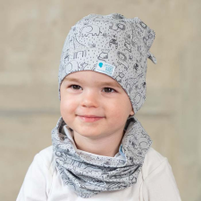  Csomós sapka, szavanna, szürke babasapka, sál