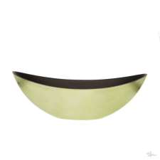  Csónak alakú kaspó, mûanyag, 55x13,5x17,5 cm, zöld dekorációs kellék