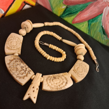  Csont gyöngysor 3 nyaklánc