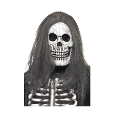  Csontváz maszk hajjal. paróka