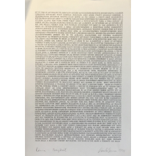 Csorba Simon László (1943-): Róma-Bajkál, 1994. Fénymásolat (xerox), papír, jelzett a xeroxon. 41,5x29,5 cm, ceruzával utólagosan aláírt antikvárium - használt könyv