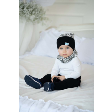  Csősál kétrétegű extra, bicikli, fekete babasapka, sál