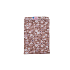  Csősál, virág, fehér-lila babasapka, sál