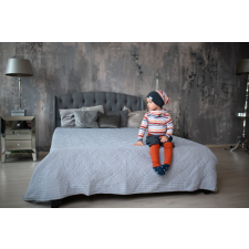  Csősapka, 4csík, barnadrappszürke babasapka, sál