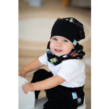  Csősapka, halloween, fekete babasapka, sál