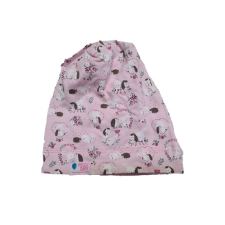  Csősapka kétrétegű extra, nyuszi, rózsaszín babasapka, sál