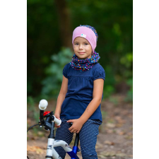  Csősapka, színesszív, kék babasapka, sál