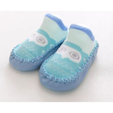  Csúszásgátlós babacipő, puha talpú babazokni - Kék bagoly-12 cm gyerek cipő