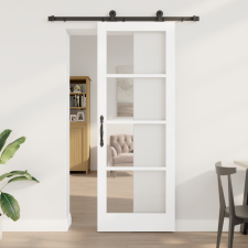  Csúszóajtó alkatrész készlettel &#039;ORKDAL&#039;Fehér 78x211 cm építőanyag