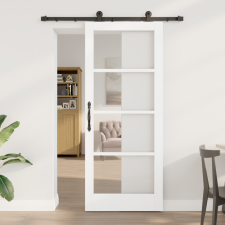  Csúszóajtó hardver készlettel &#039;ORKDAL&#039;Fehér 83x202 cm építőanyag