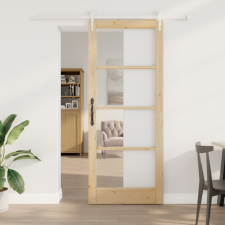  Csúszóajtó szerelvény szett 86x211 cm Szilárd Fenyő építőanyag